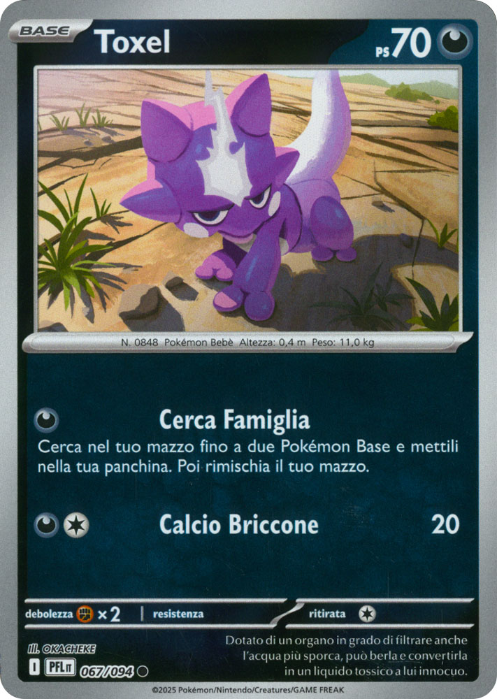 067 / 094 Toxel Comune foil reverse (IT) -NEAR MINT-