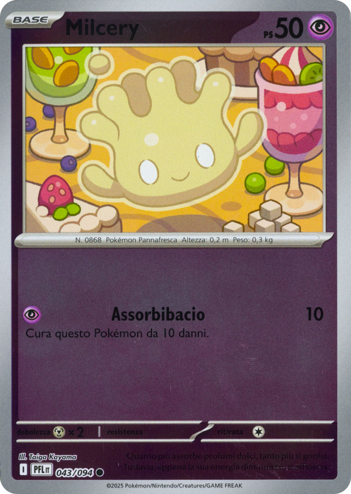 043 / 094 Milcery Comune foil reverse (IT) -NEAR MINT-