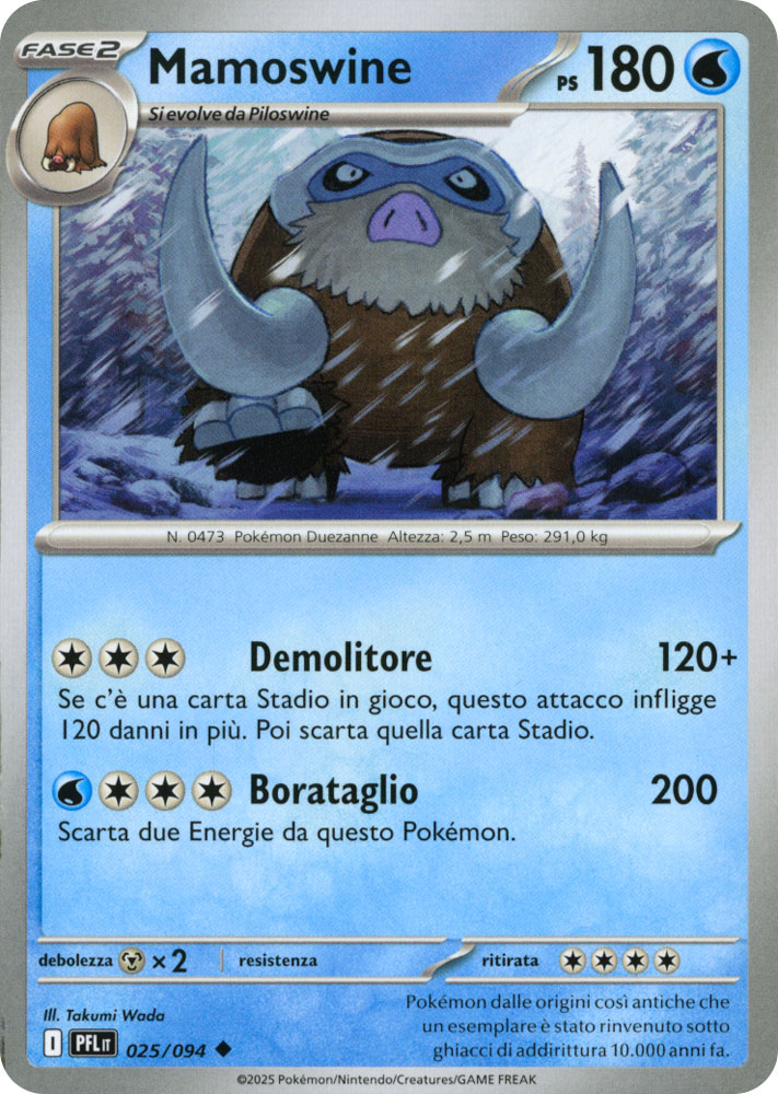 025 / 094 Mamoswine Non Comune normale (IT) -NEAR MINT-