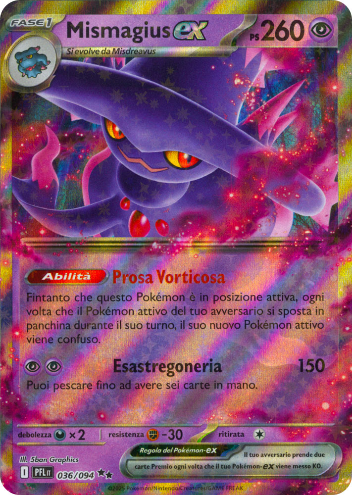 036 / 094 Mismagius ex Rara ex foil (IT) -NEAR MINT-