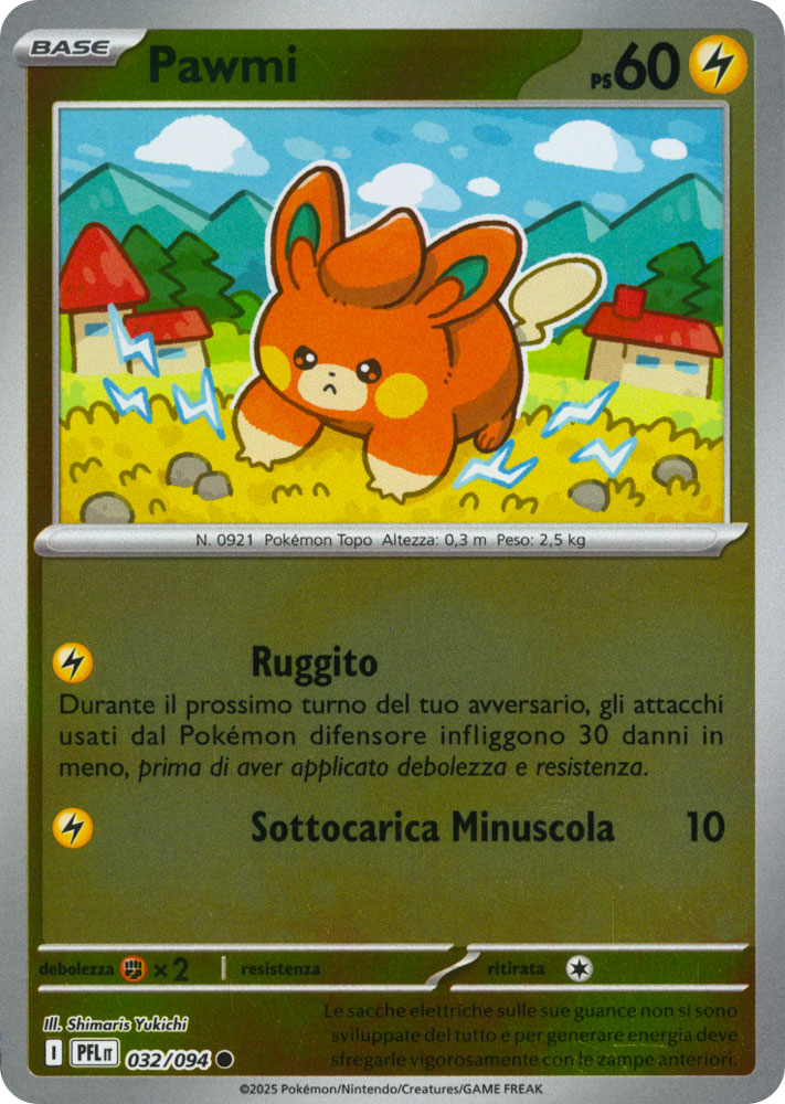 032 / 094 Pawmi Comune foil reverse (IT) -NEAR MINT-