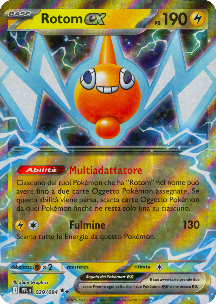 029 / 094 Rotom ex Rara ex foil (IT) -NEAR MINT-