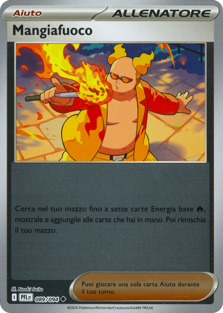 089 / 094 Mangiafuoco Non Comune foil reverse (IT) -NEAR MINT-