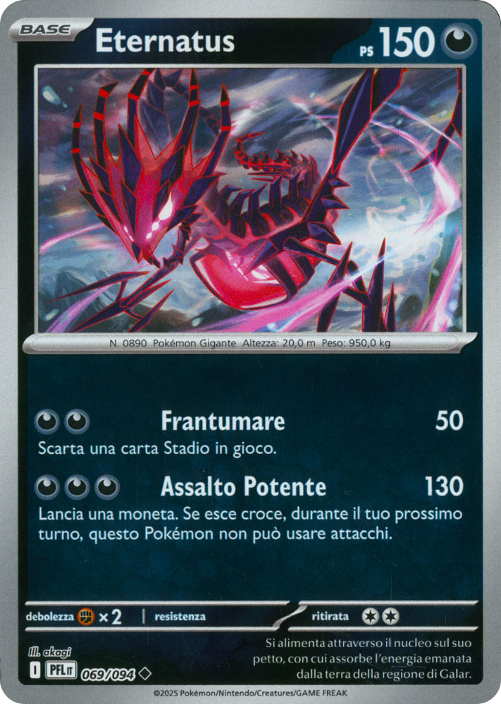 069 / 094 Eternatus Non Comune foil reverse (IT) -NEAR MINT-