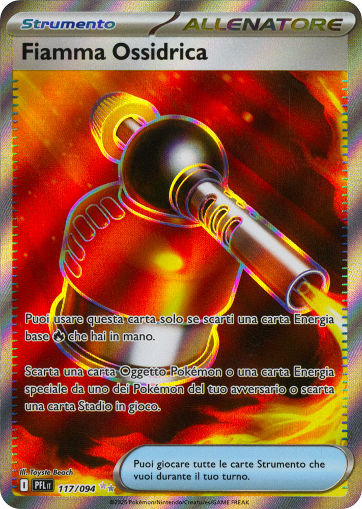 117 / 094 Fiamma Ossidrica Rara Segreta foil (IT) -NEAR MINT-
