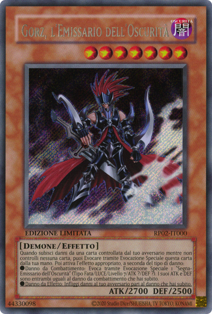 RP02-IT000 Gorz, l'Emissario dell'Oscurita' rara segreta Edizione Limitata (ristampa) (IT) -NEAR MINT-