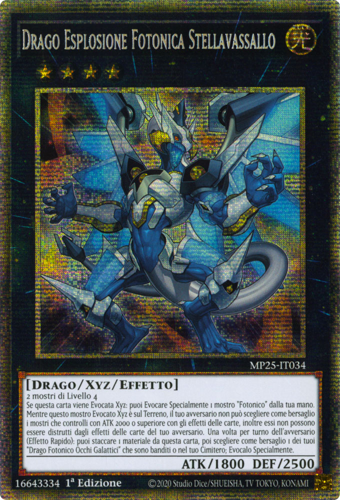 MP25-IT034 Drago Esplosione Fotonica Stellavassallo Rara Starlight 1a Edizione (IT) -NEAR MINT-