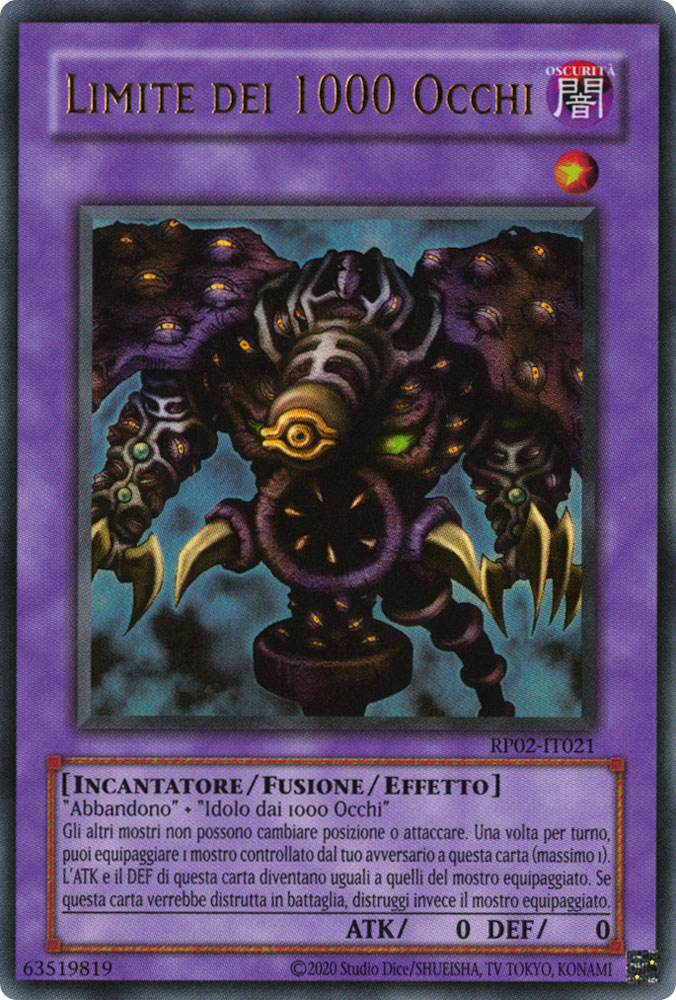 RP02-IT021 Limite dei 1000 Occhi ultra rara Unlimited (ristampa) (IT) -NEAR MINT-