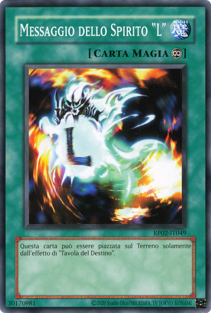 RP02-IT049 Messaggio dello Spirito "L" comune Unlimited (ristampa) (IT) -NEAR MINT-