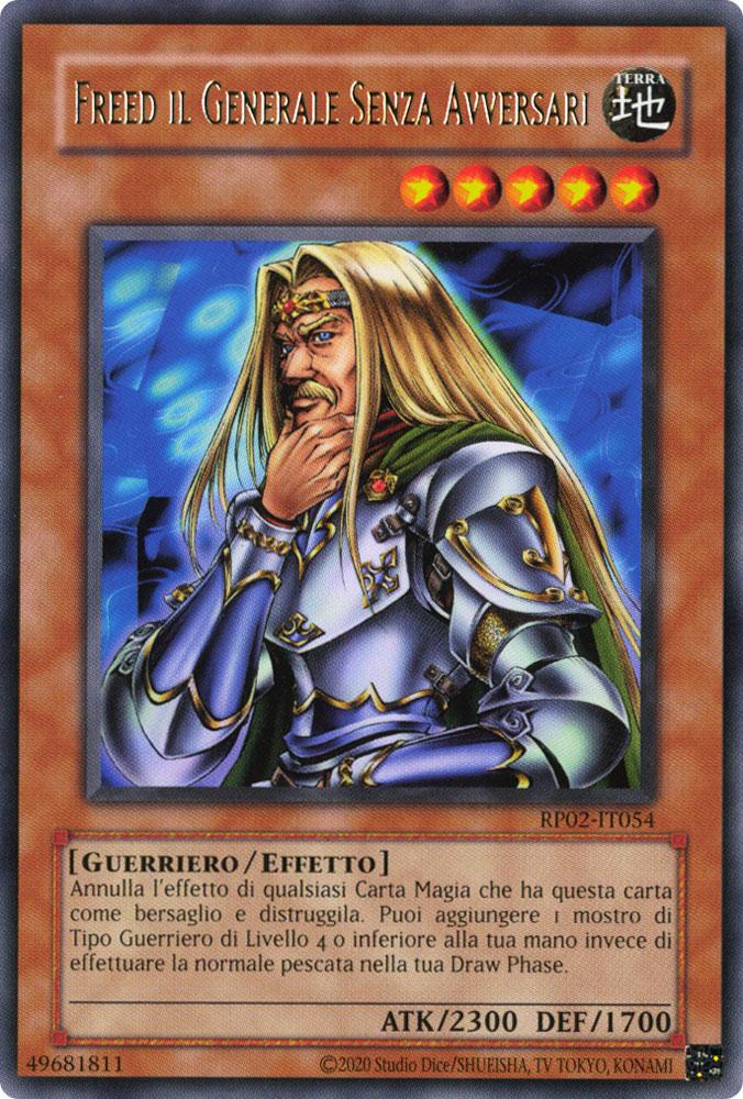 RP02-IT054 Freed il Generale Senza Avversari rara Unlimited (ristampa) (IT) -NEAR MINT-