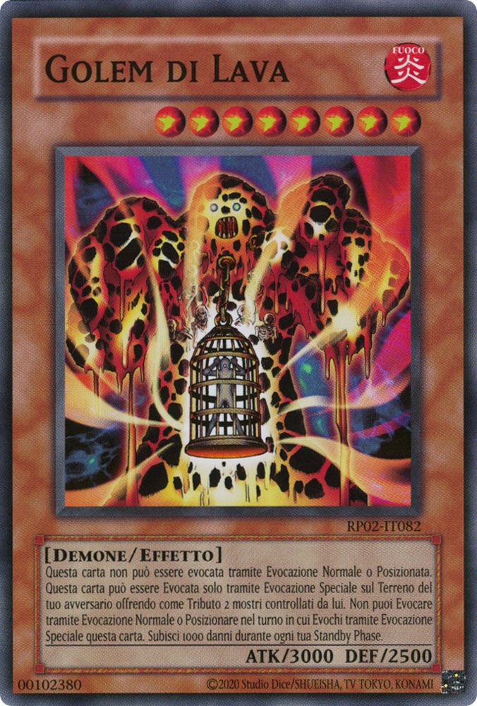 RP02-IT082 Golem di Lava super rara Unlimited (ristampa) (IT) -NEAR MINT-