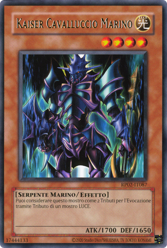 RP02-IT087 Kaiser Cavalluccio Marino rara Unlimited (ristampa) (IT) -NEAR MINT-