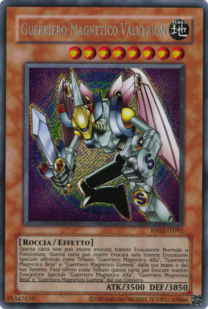 RP02-IT092 Guerriero Magnetico Valkyrion rara segreta Unlimited (ristampa) (IT) -NEAR MINT-