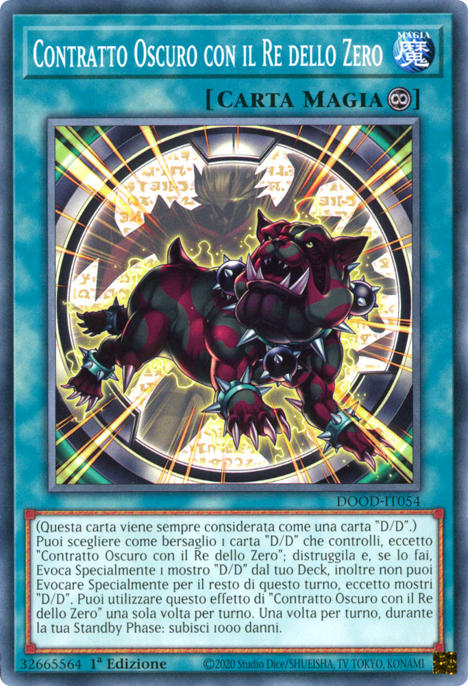 DOOD-IT054 Contratto Oscuro con il Re dello Zero comune 1a Edizione (IT) -NEAR MINT-