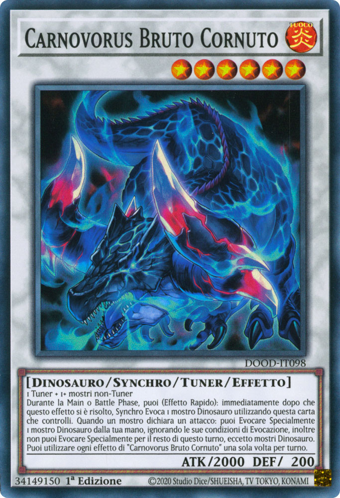 DOOD-IT098 Carnovorus Bruto Cornuto super rara 1a Edizione (IT) -NEAR MINT-
