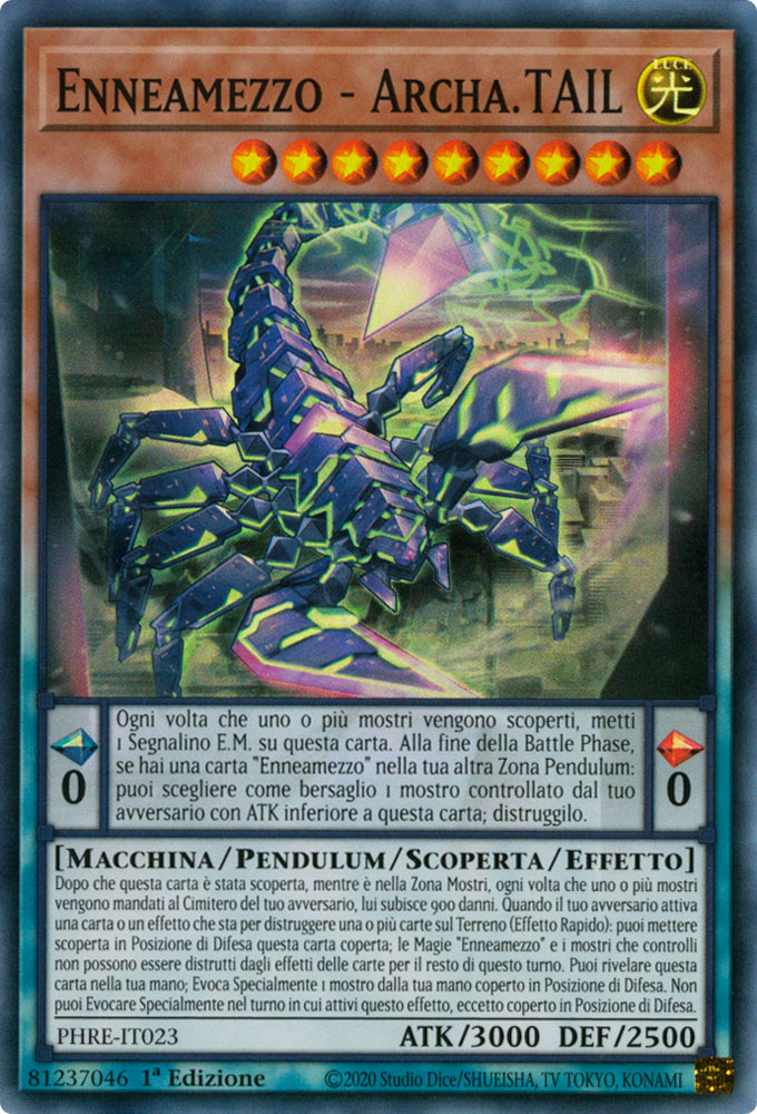 PHRE-IT023 Enneamezzo - Archa.TAIL super rara 1a edizione (IT) -NEAR MINT-
