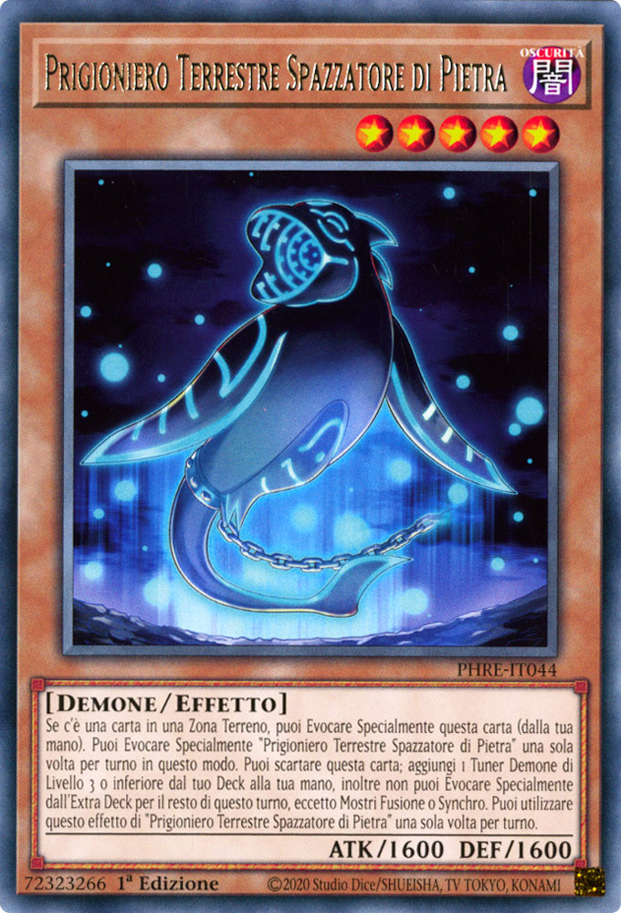 PHRE-IT044 Prigioniero Terrestre Spazzatore di Pietra rara 1a edizione (IT) -NEAR MINT-