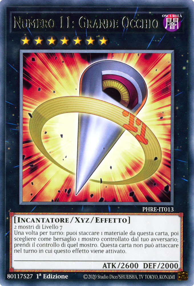 PHRE-IT013 Numero 11: Grande Occhio rara 1a edizione (IT) -NEAR MINT-