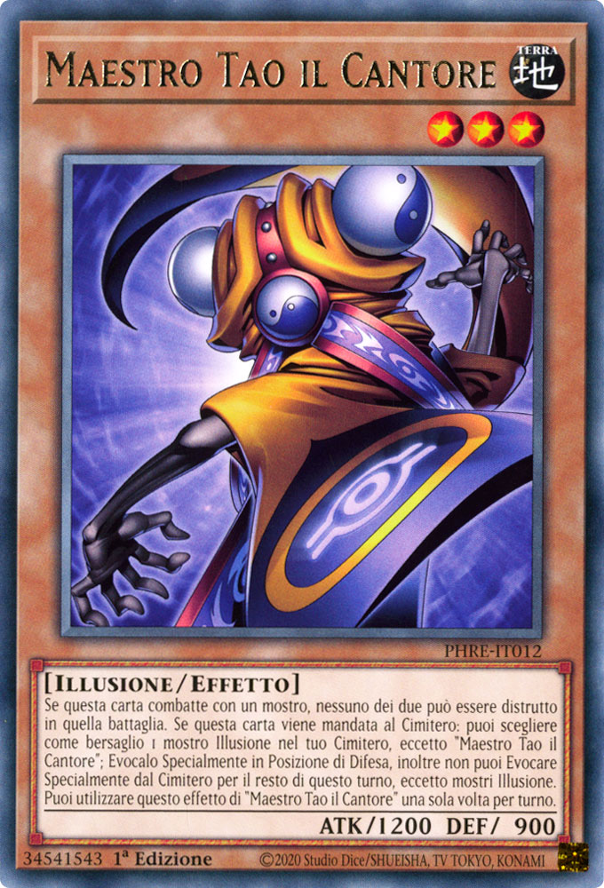 PHRE-IT012 Maestro Tao il Cantore rara 1a edizione (IT) -NEAR MINT-
