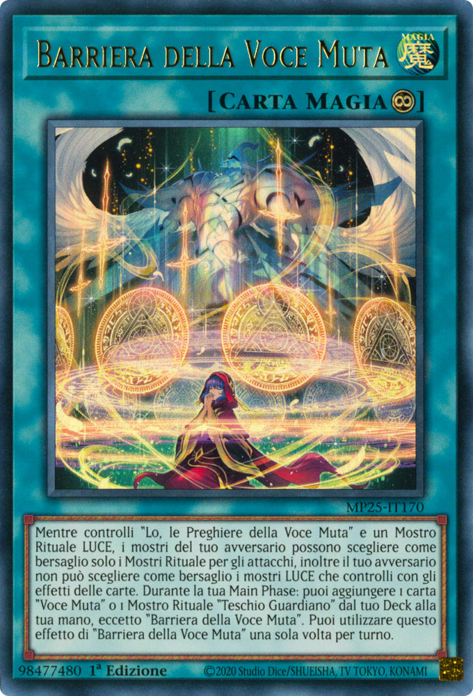 MP25-IT170 Barriera della Voce Muta Ultra Rara 1a Edizione (IT) -NEAR MINT-