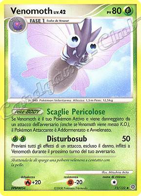 073 / 132 Venomoth LIV.42 non comune (IT) -NEAR MINT-