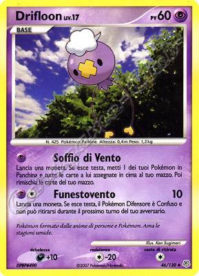 046 / 130 Drifloon LIV.17 non comune (IT) -NEAR MINT-