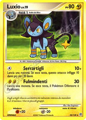 052 / 130 Luxio LIV.19 non comune (IT) -NEAR MINT-