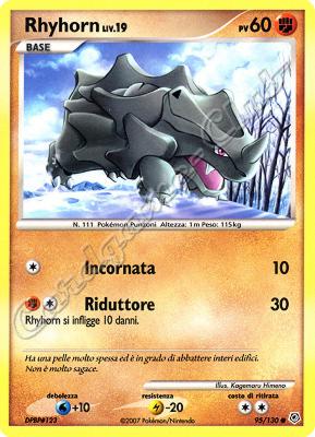 095 / 130 Rhyhorn LIV.19 comune (IT) -NEAR MINT-