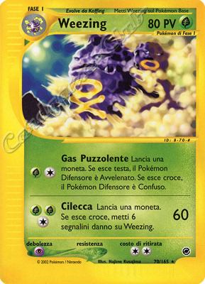 070 / 165 Weezing rara (IT) -NEAR MINT-
