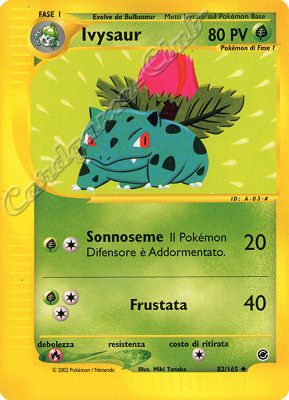 082 / 165 Ivysaur non comune (IT) -NEAR MINT-