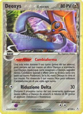 004 / 110 Deoxys Delta Species rara foil (IT) -NEAR MINT-