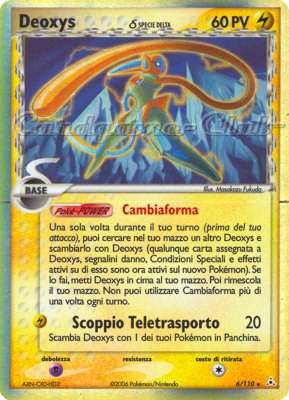 006 / 110 Deoxys Delta Species rara foil (IT) -NEAR MINT-