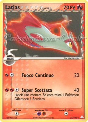 021 / 110 Latias Delta Species rara (IT) -NEAR MINT-