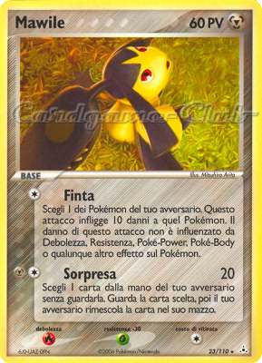 023 / 110 Mawile rara (IT) -NEAR MINT-