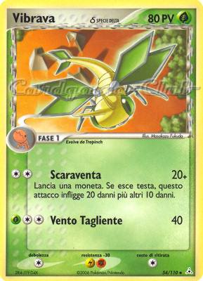 054 / 110 Vibrava Delta Species non comune (IT) -NEAR MINT-