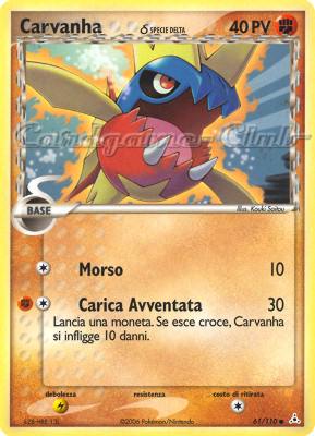 061 / 110 Carvanha Delta Species comune (IT) -NEAR MINT-