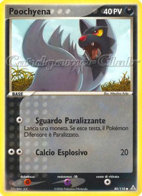 080 / 110 Poochyena comune (IT) -NEAR MINT-