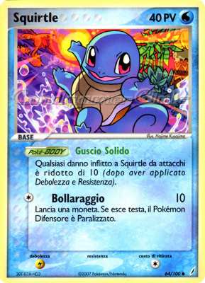 064 / 100 Squirtle comune (IT) -NEAR MINT-