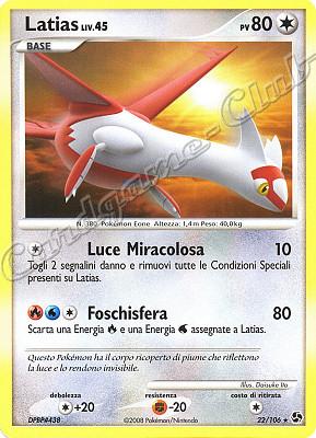 022 / 106 Latias LIV.45 rara (IT) -NEAR MINT-