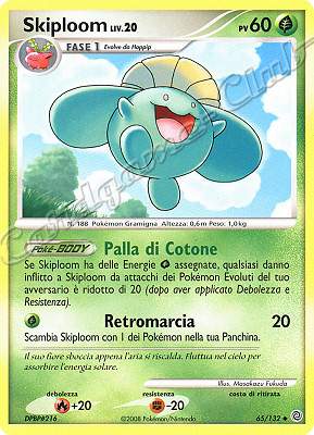 065 / 132 Skiploom LIV.20 non comune (IT) -NEAR MINT-