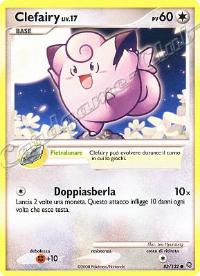 083 / 132 Clefairy LIV.17 comune (IT) -NEAR MINT-