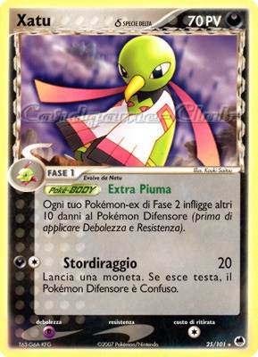 025 / 101 Xatu Specie Delta rara (IT) -NEAR MINT-