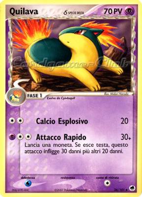 036 / 101 Quilava Specie Delta non comune (IT) -NEAR MINT-