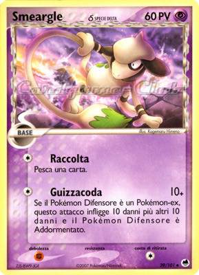 039 / 101 Smeargle Specie Delta non comune (IT) -NEAR MINT-