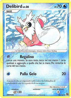 036 / 106 Delibird LIV.26 non comune (IT) -NEAR MINT-