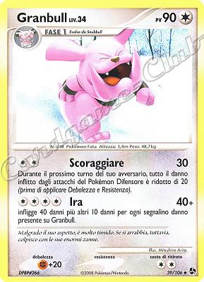 039 / 106 Granbull LIV.34 non comune (IT) -NEAR MINT-