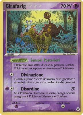 16 / 92 Girafarig rara (IT) -NEAR MINT-