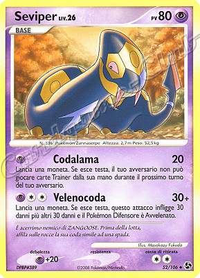 052 / 106 Seviper LIV.26 non comune (IT) -NEAR MINT-