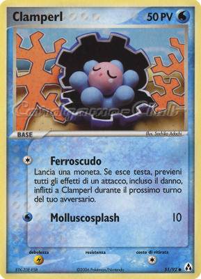 51 / 92 Clamperl comune (IT) -NEAR MINT-