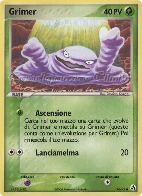 54 / 92 Grimer comune (IT) -NEAR MINT-